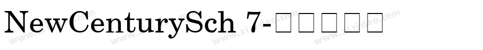 NewCenturySch 7字体转换